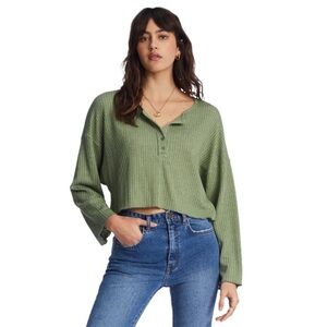 Billabong Come Again Knit Top Green